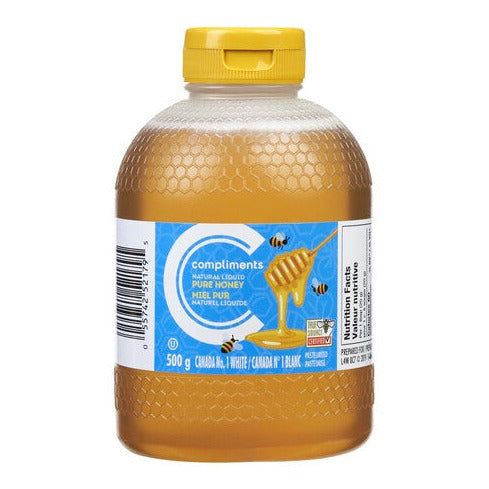 Compliments Natural Liquid Pure Honey 500g