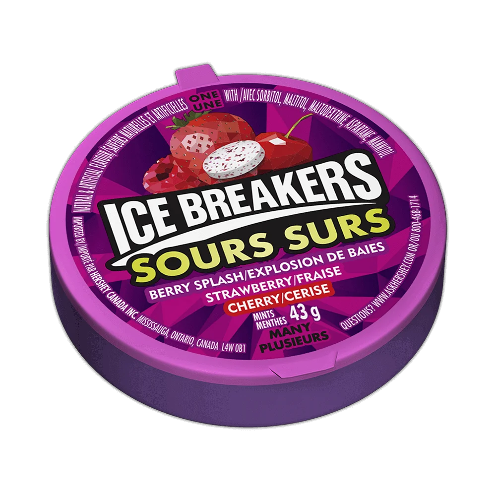 Ice Breakers Sours Assorted Berry Mints 43g