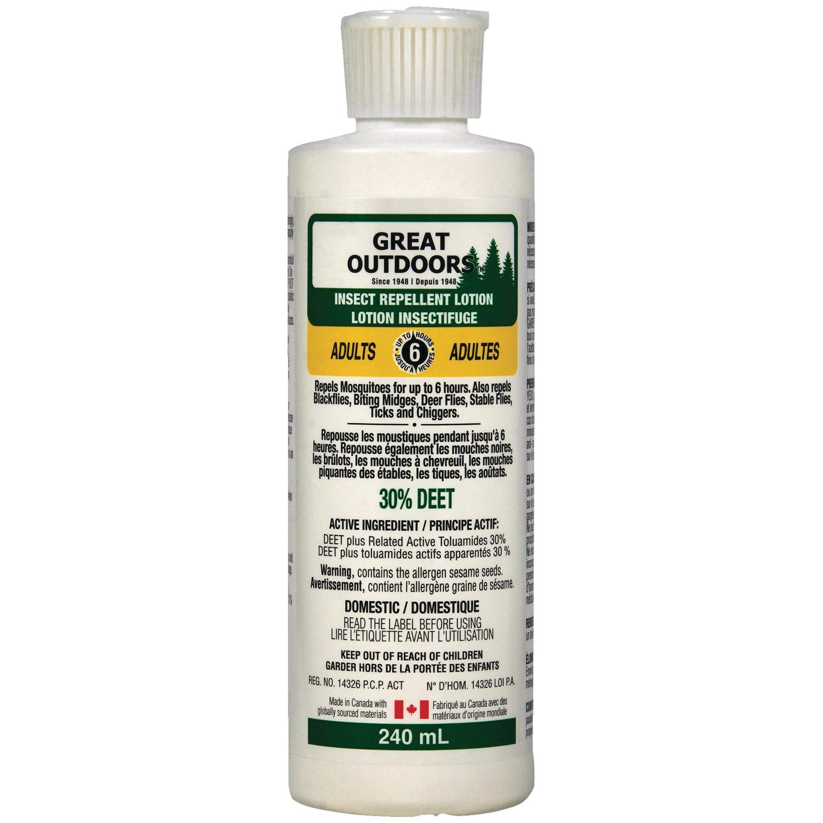 Great Outdoors Insect Repellent Lotion 30% Deet 240 ml
