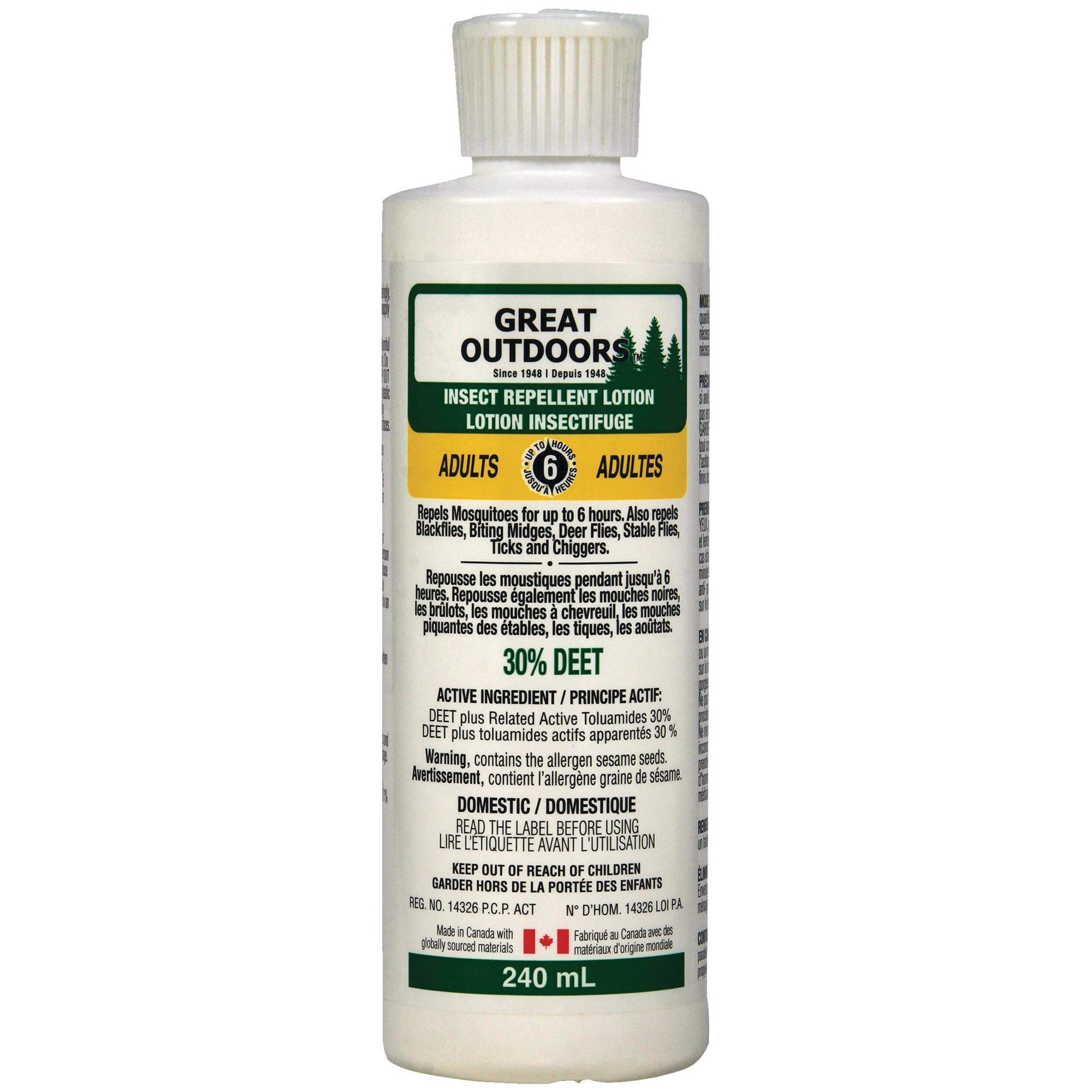 Great Outdoors Insect Repellent Lotion 30% Deet 240 ml