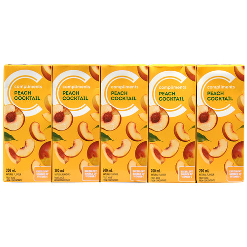 Compliments Peach Cocktail 200ml x 10ct