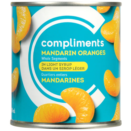 Compliments Whole Segments In Light Syrup Mandarin Oranges 284 ml