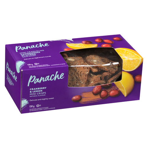 Panache Mini Artisan Cranberry & Lemon Crisps 150g