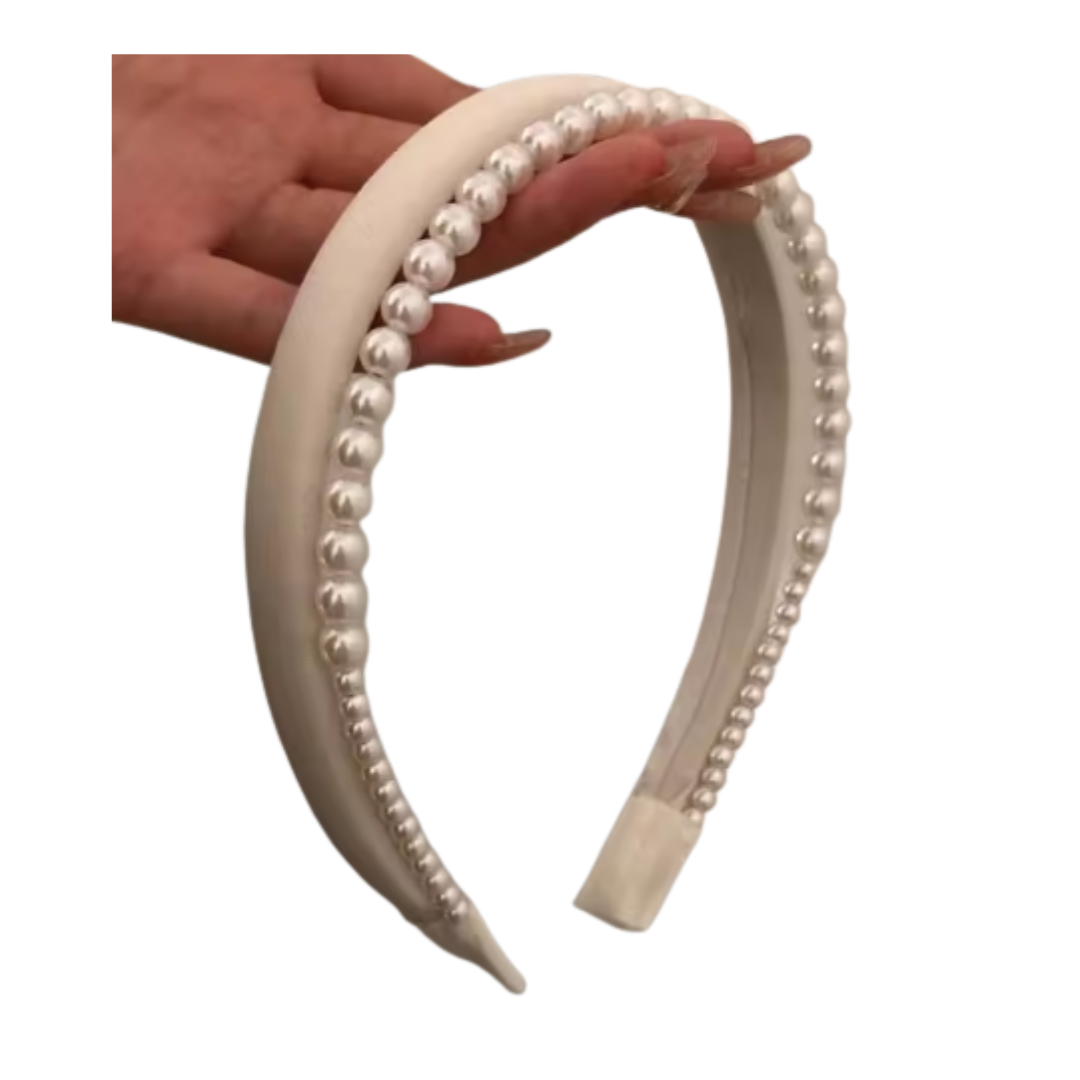 Double Layer Pearl Headband