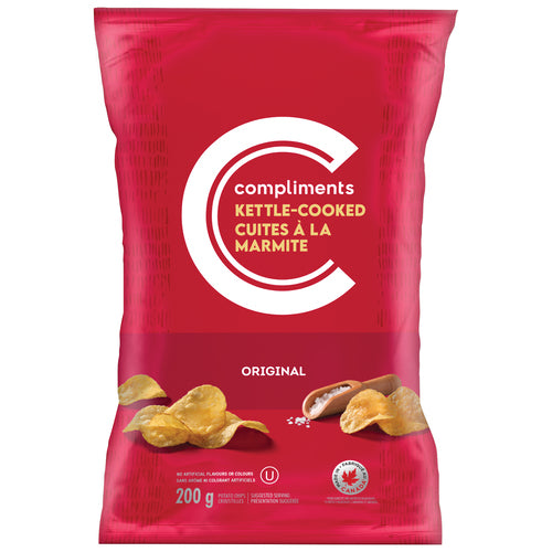Compliments Kettle Cooked Original Chips 200g