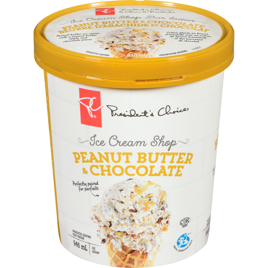 PC Peanut Butter & Chocolate Ice Cream 946ml