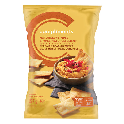 Compliments Parmesan & Garlic Pita Chips 227g