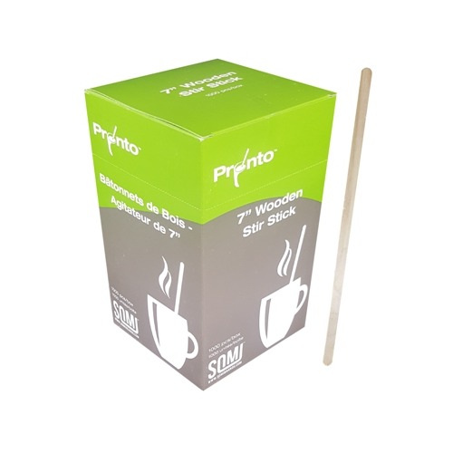 Pronto/Hystix 7" Wooden Stir Stick 1000ct