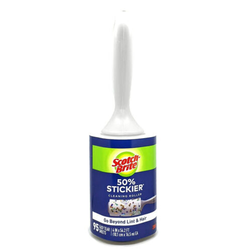 Scotch Brite Go Beyond Lint & Hair Cleaning Roller  4" x 54.2'