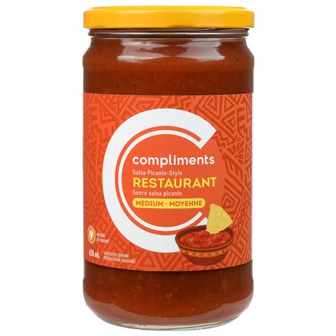 Compliments Medium Salsa Restaurant Style 650ml