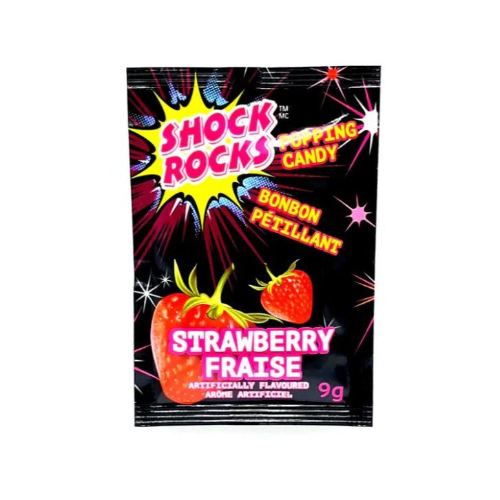 Shock Rocks Popping Candy Strawberry  9g