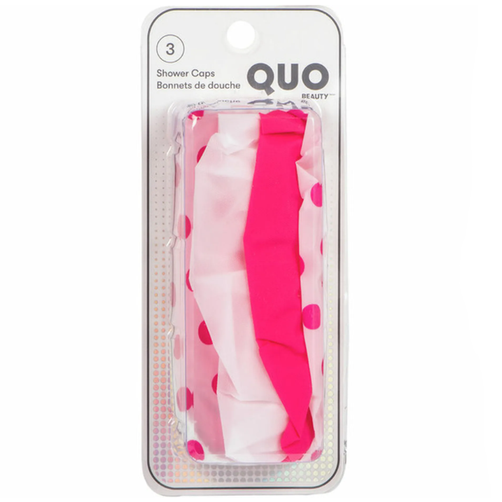 Quo Beauty Shower Cap 3ct