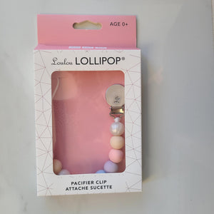 LouLou Lollipop Pacifier Clip - Cotton Candy