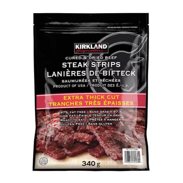 Kirkland Cured and Dried Steak Strips 340g