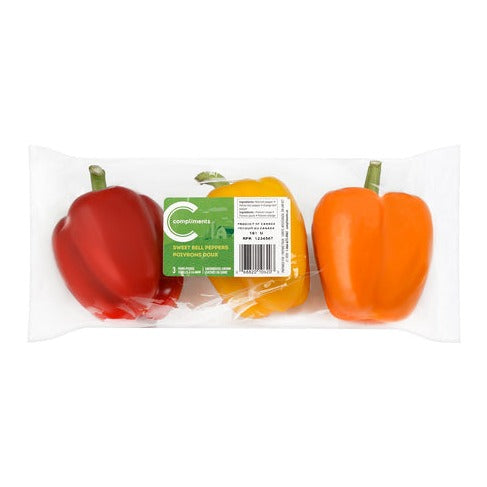 Fresh Bell Peppers 3ct