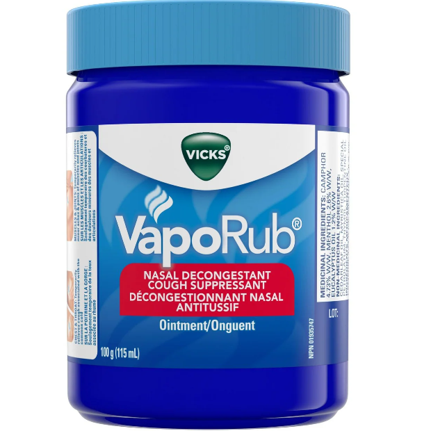 Vicks Vaporub Nasal Decongestant Ointment 100g