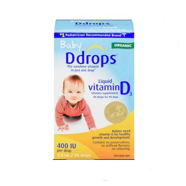 Baby Ddrops Liquid Vitamin D3 2.5ml