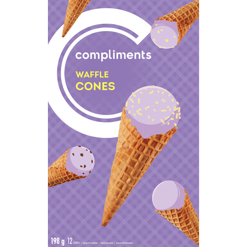 Compliments Waffle Ice Cream Cones 12ct