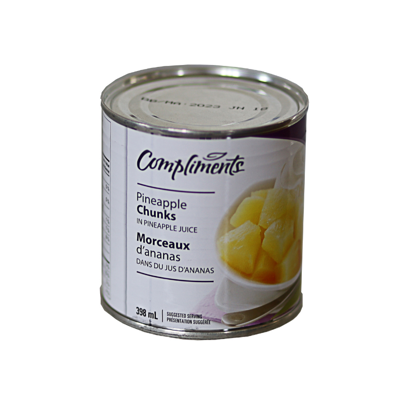 Compliments Pineapple Chunks In Juice 398ml