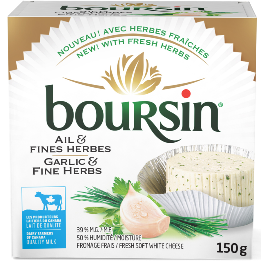 Boursin Garlic & Fine Herb Soft Cheese 150g