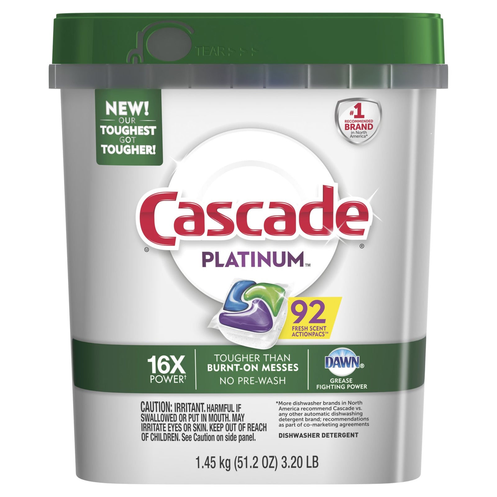 Cascade Platinum Dishwasher Tabs 93ct