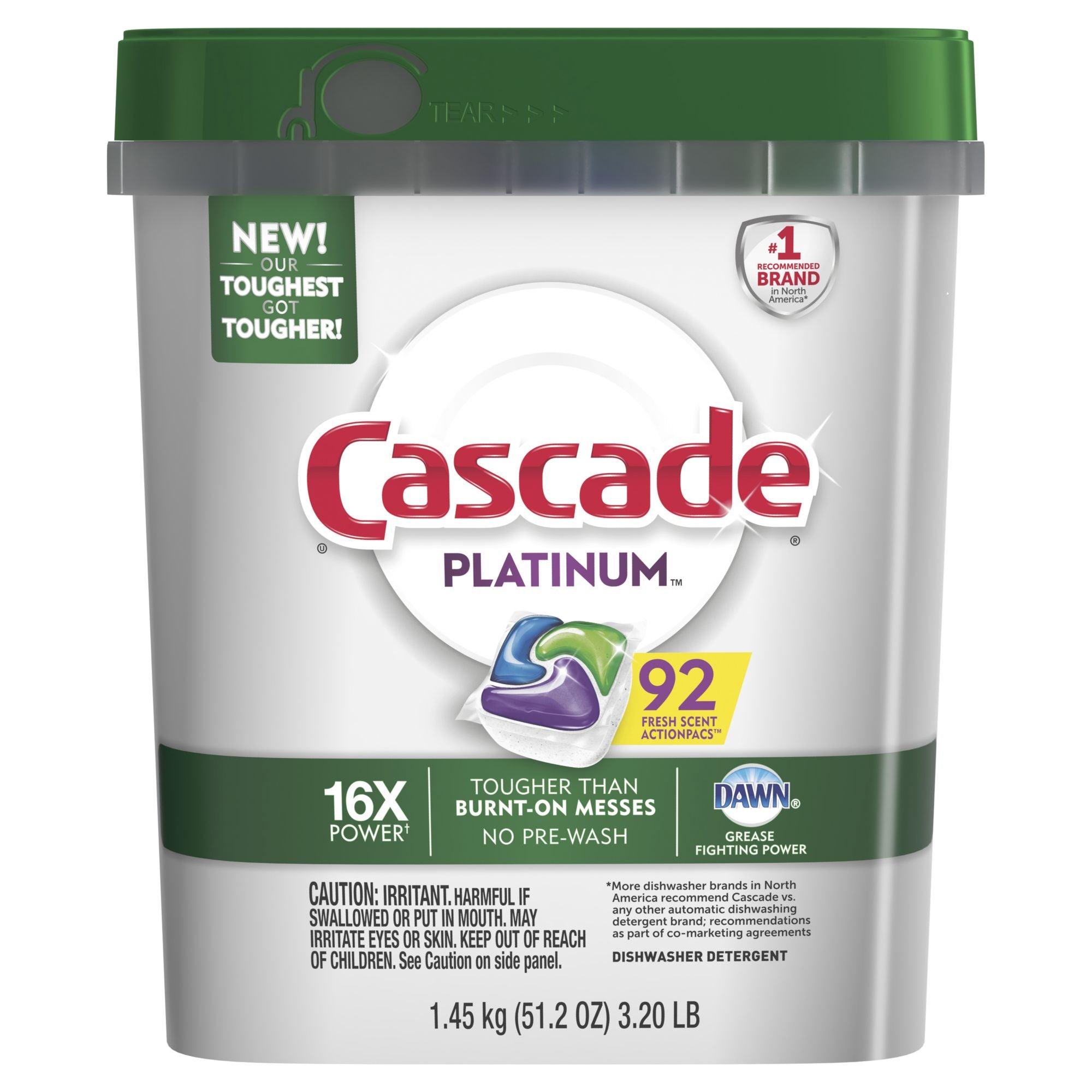 Cascade Platinum Dishwasher Tabs 93ct