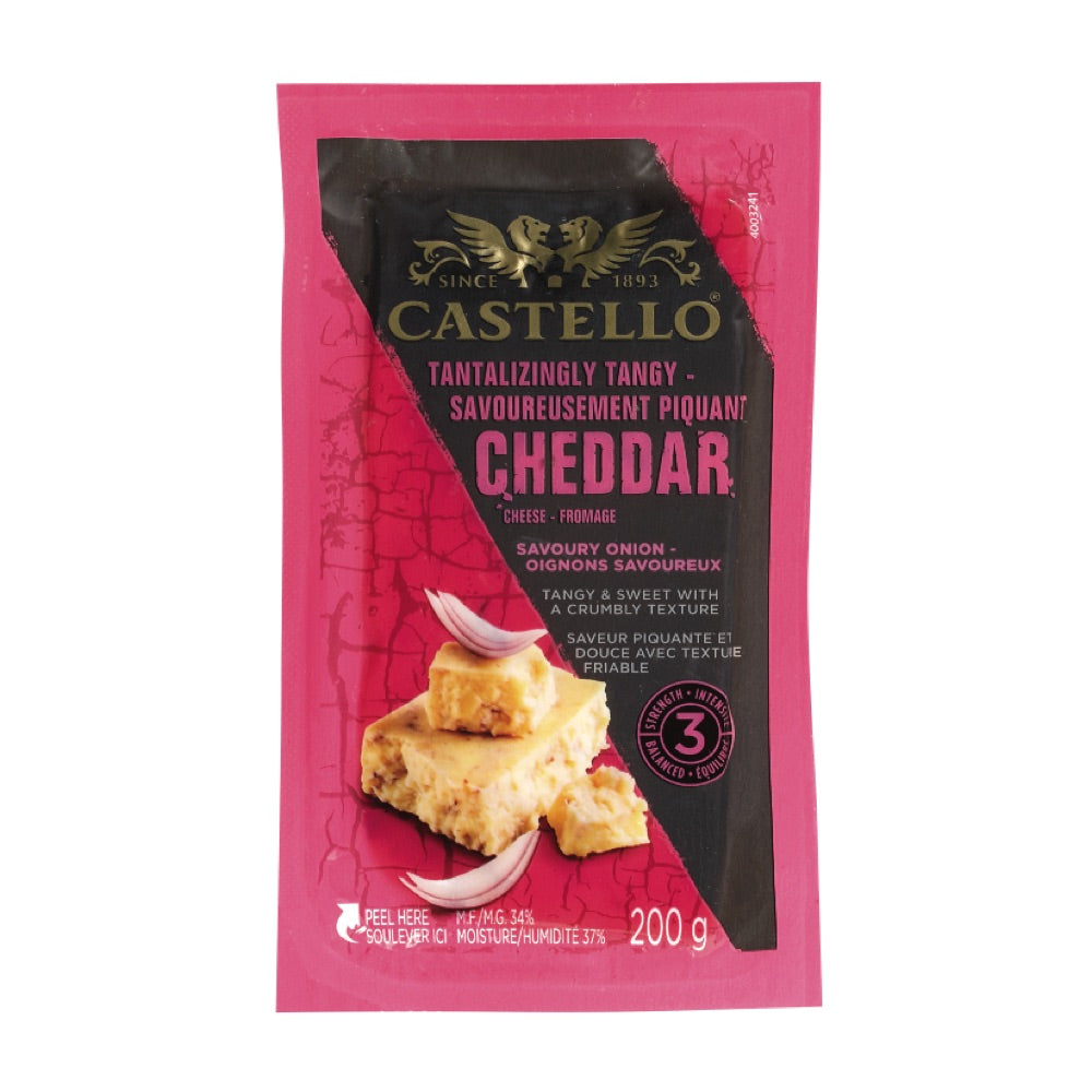 Castello Tangy Savoury Onion Cheddar 200g