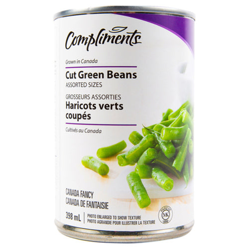 Compliments Cut Green Beans 398ml