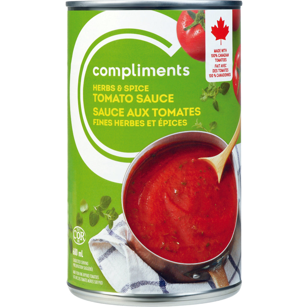 Compliments Herbs And Spices Tomato Sauce 680ml