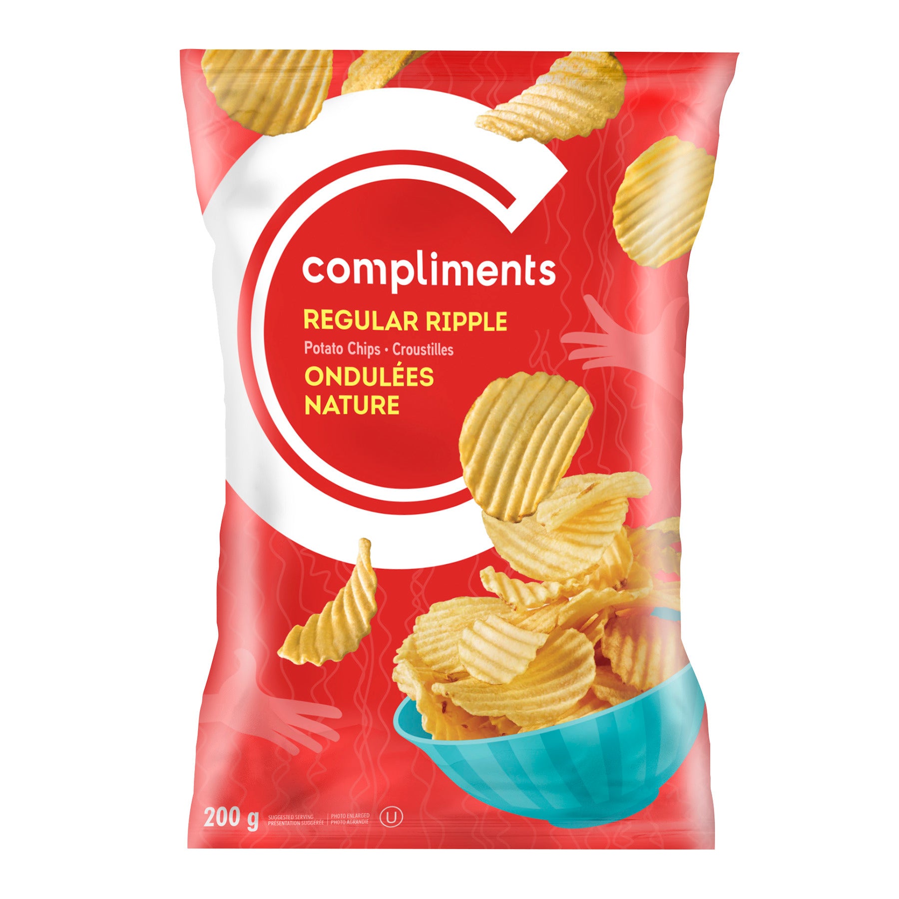 Compliments Ripple Potato Chips 200g