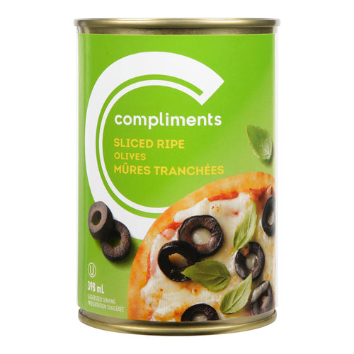 Compliments Sliced Black Olives 398ml