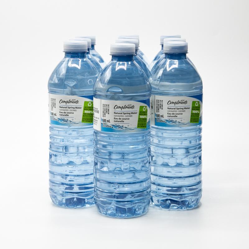 Compliments Spring Water Bottles 500ml x 24ct