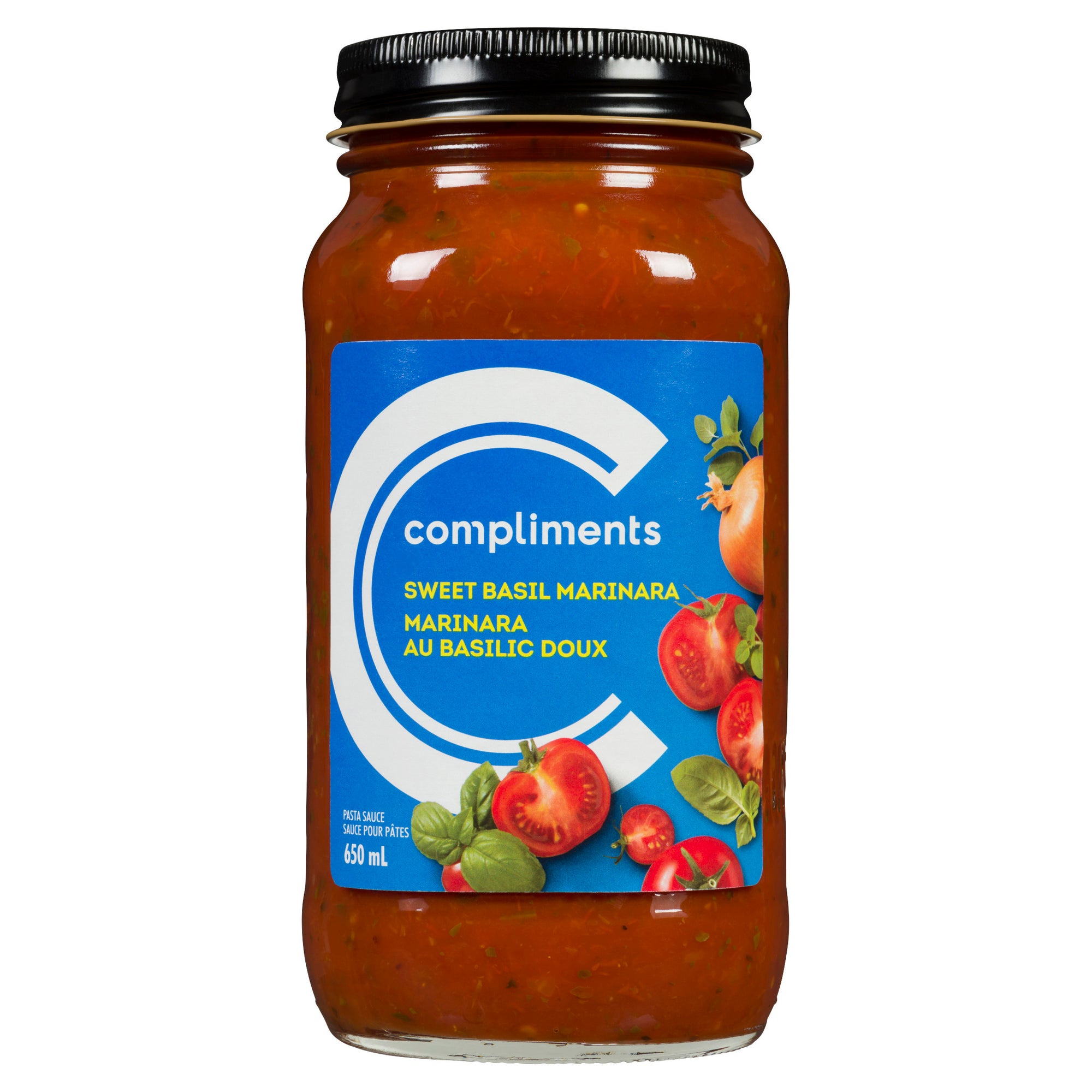 Compliments Sweet Basil Marinara Sauce 650ml