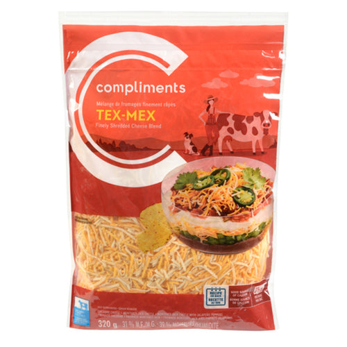 Compliments Tex-Mex Cheese Blend 320g