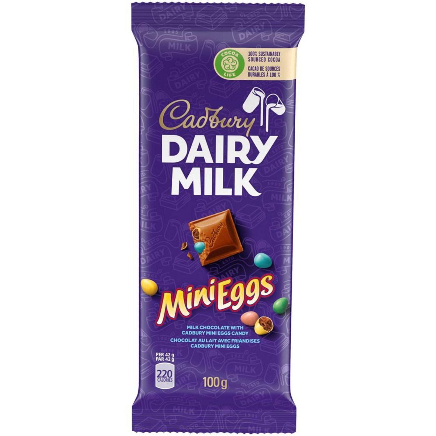 Cadbury Dairy Milk Mini Eggs Chocolate Bar 90g