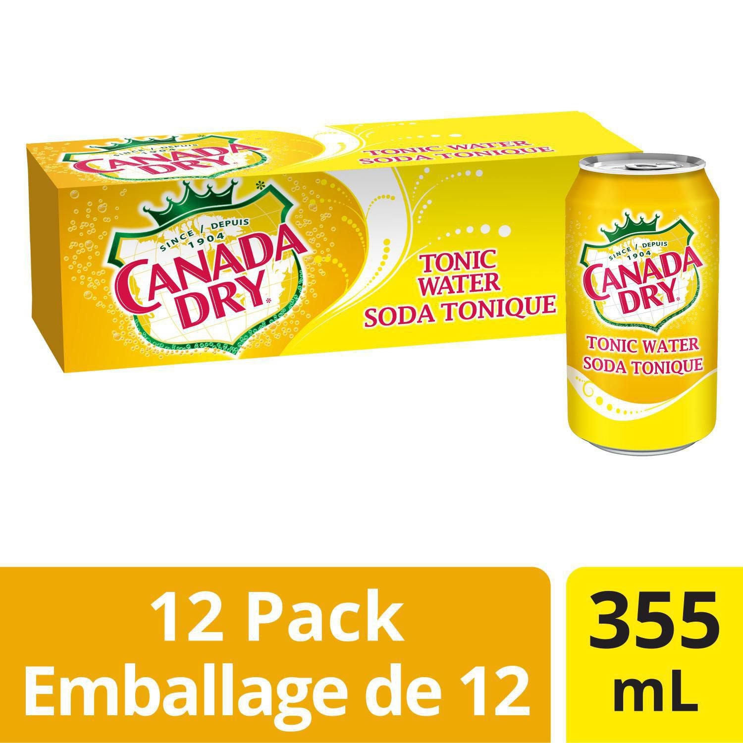 Canada Dry Tonic Water 355ml x12ct
