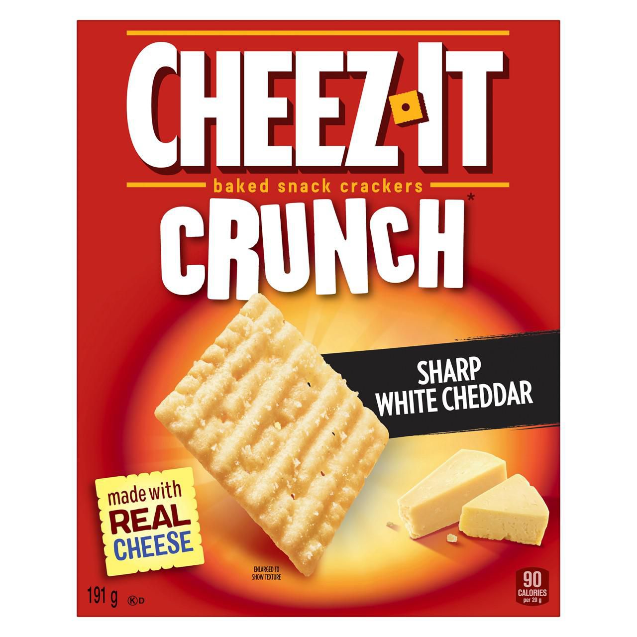 Cheez It White Cheddar Snack Crackers Sharp 191g
