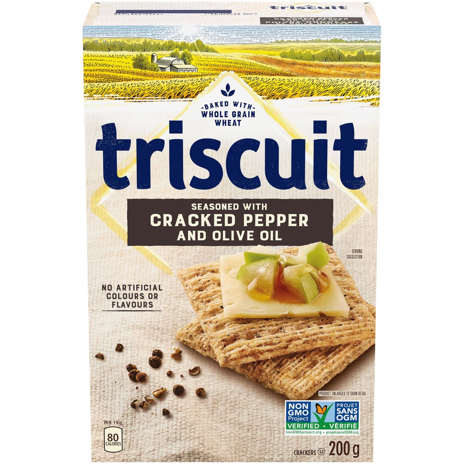 Christie Cracked Pepper & Olive Oil Triscuit 200g