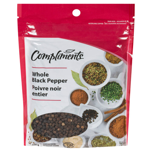 Compliments Whole Black Peppercorn / 120g
