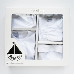 Babidu Newborn 5 pc Set, Blue Stars