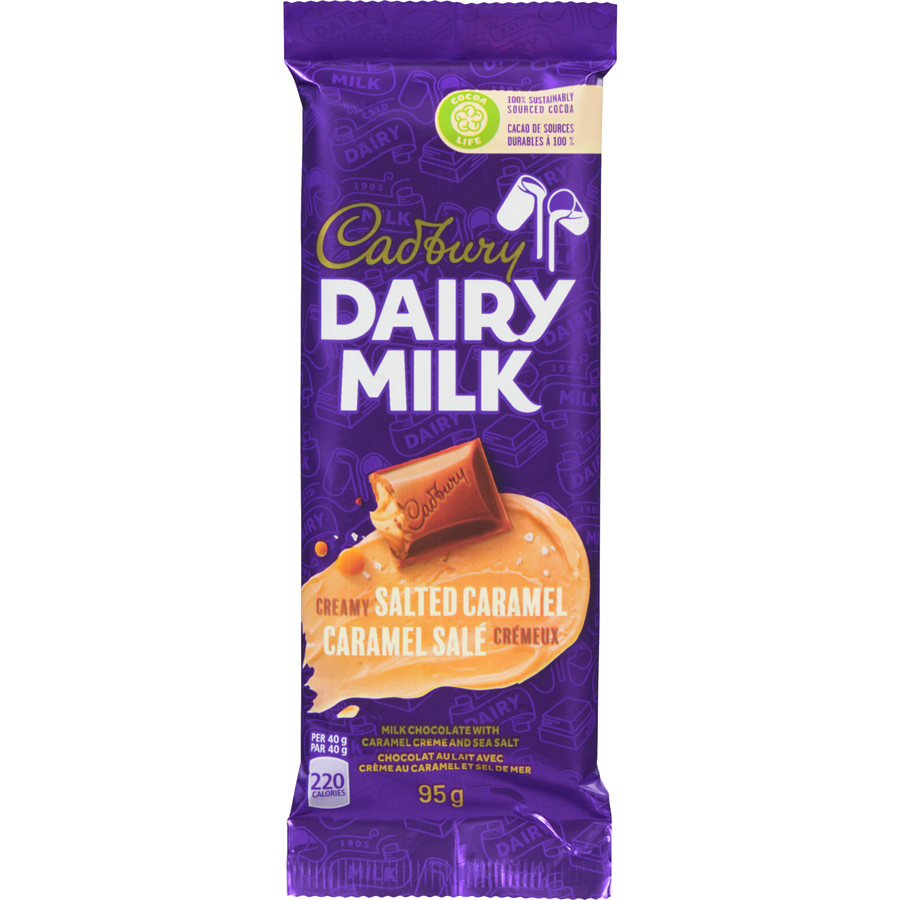 Cadbury Dairy Milk Salted Caramel Chocolate Bar 95g