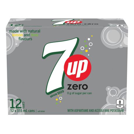 7 Up Zero 355ml x 12ct