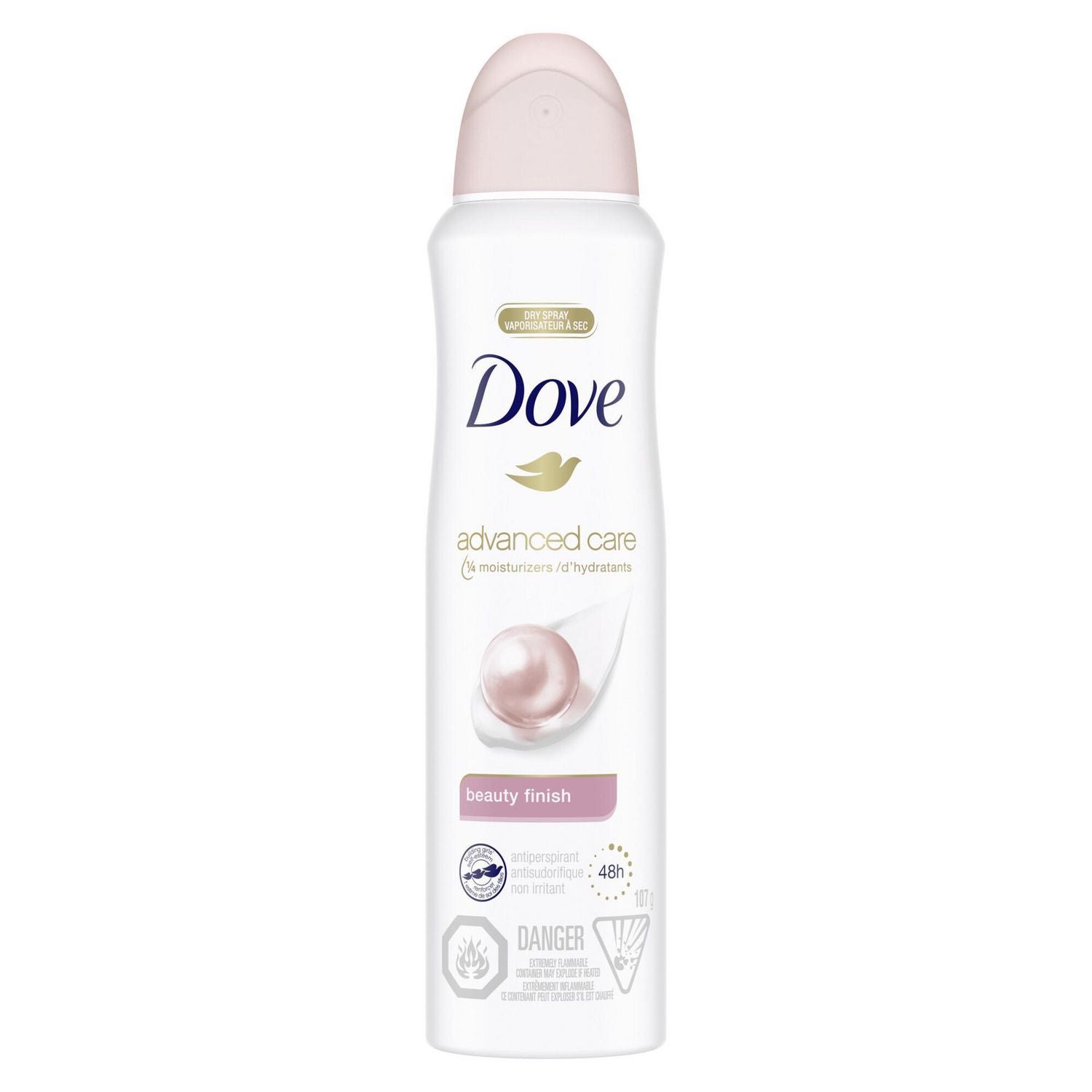 Dove Beauty Finish Dry Spray Antiperspirant 107g