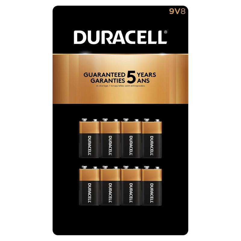 Duracell, 9V Batteries/ 8 CT