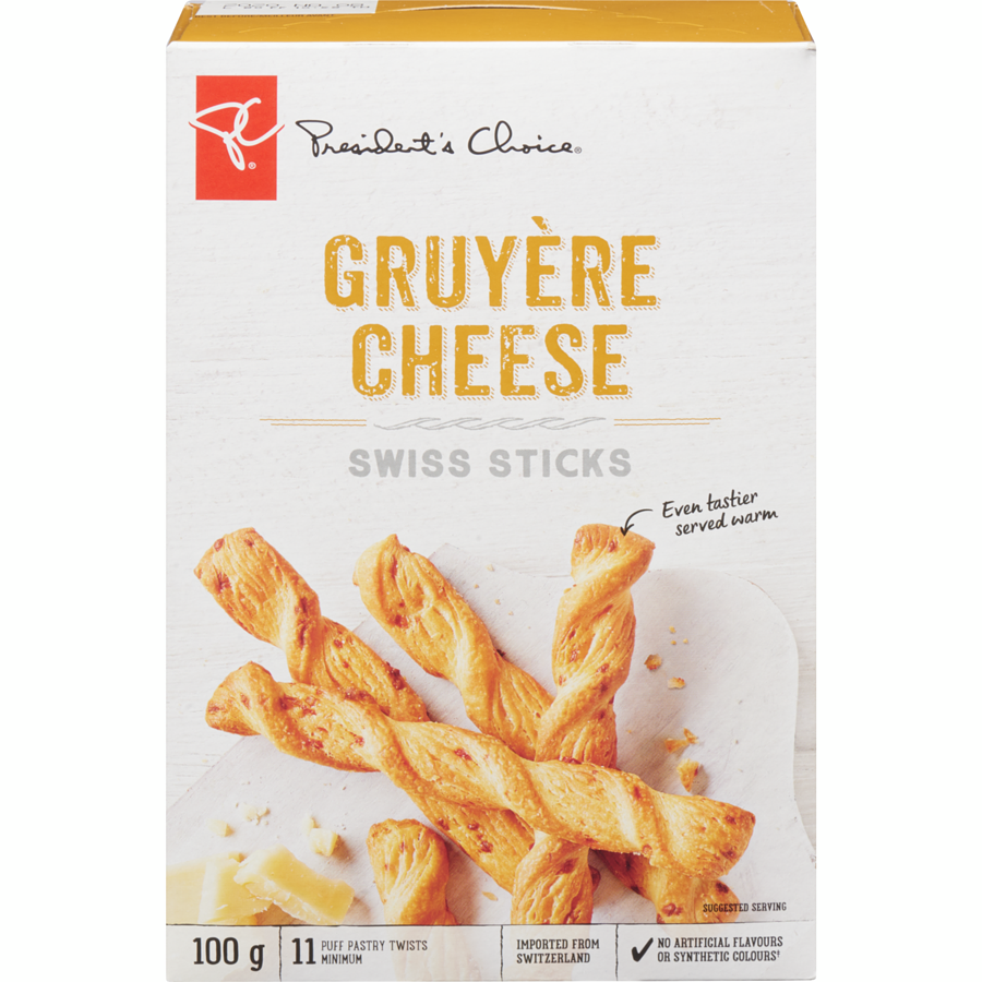 PC Gruyere Cheese Sticks 100g