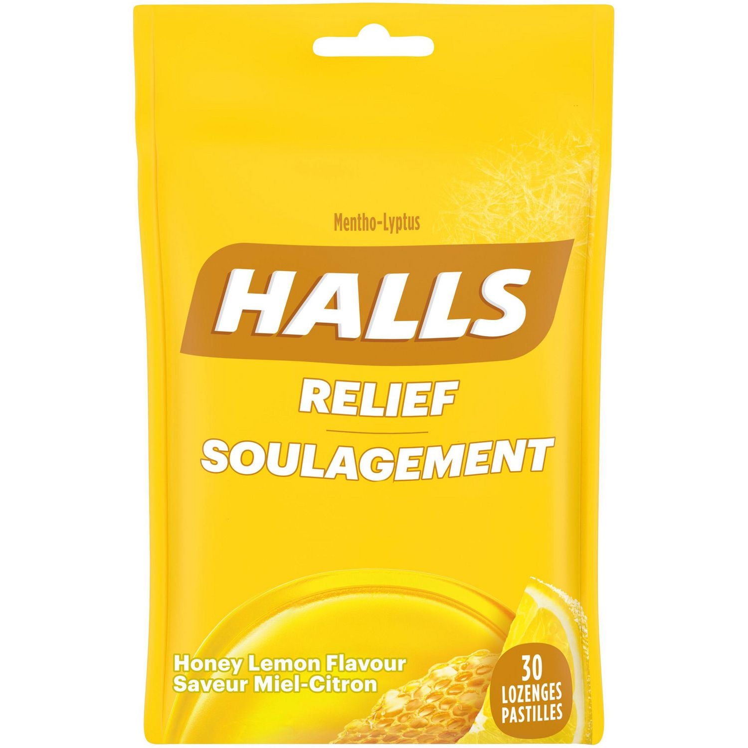 Halls Honey Lemon Relief Lozenges 30ct