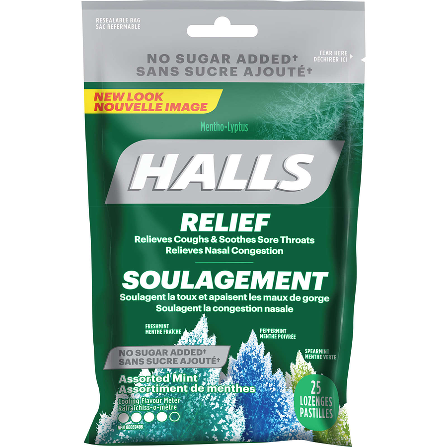 Halls Mento-Lyptus Assorted Mint 25ct
