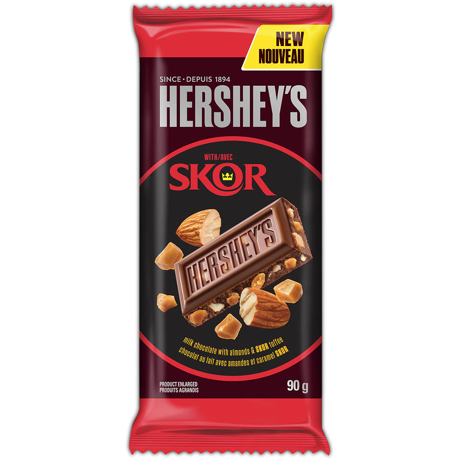 Hershey's Chocolate with Almonds & Skor Bits Bar 90g