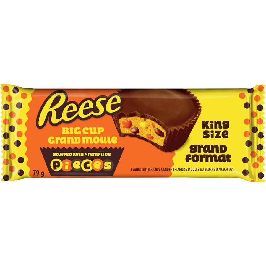 Hershey's Reese's Peanut Butter Cups With Reese's Pieces Chocolate Bar 79g