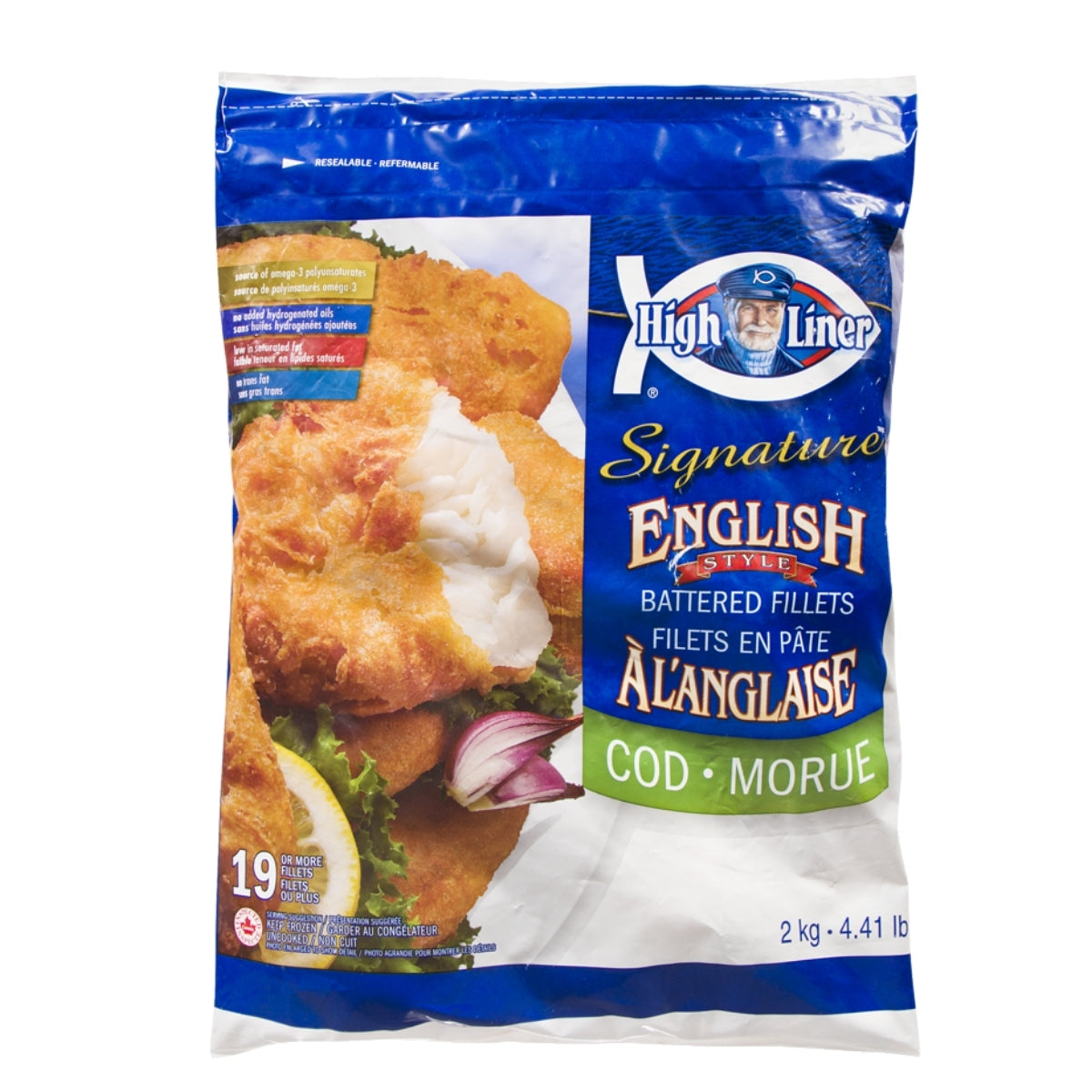 Highliner English Style Battered Fillets Pacific Cod  2kg